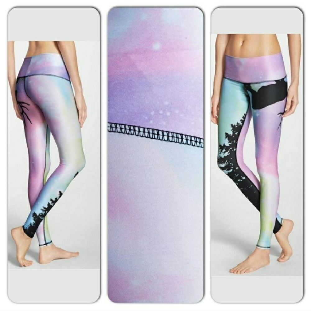Teeki Northern Lights Hot Pants/ leggings,  NWOT